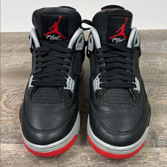 Air Jordan 4 Retro “Black/Red/Smoke Grey” (Size 10)